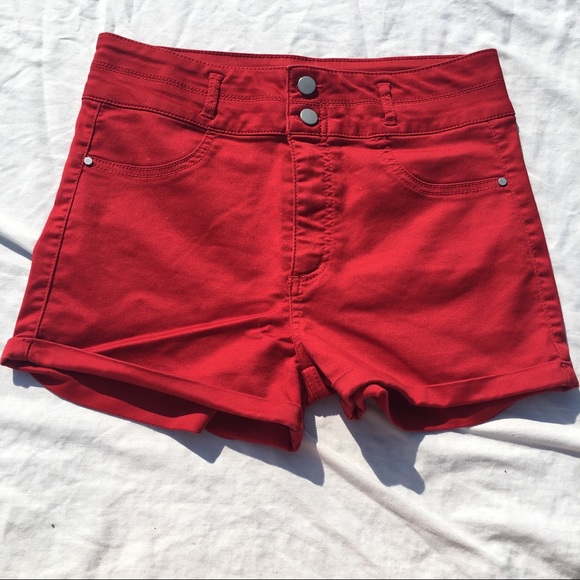 love, Fire Pants - Red shorts